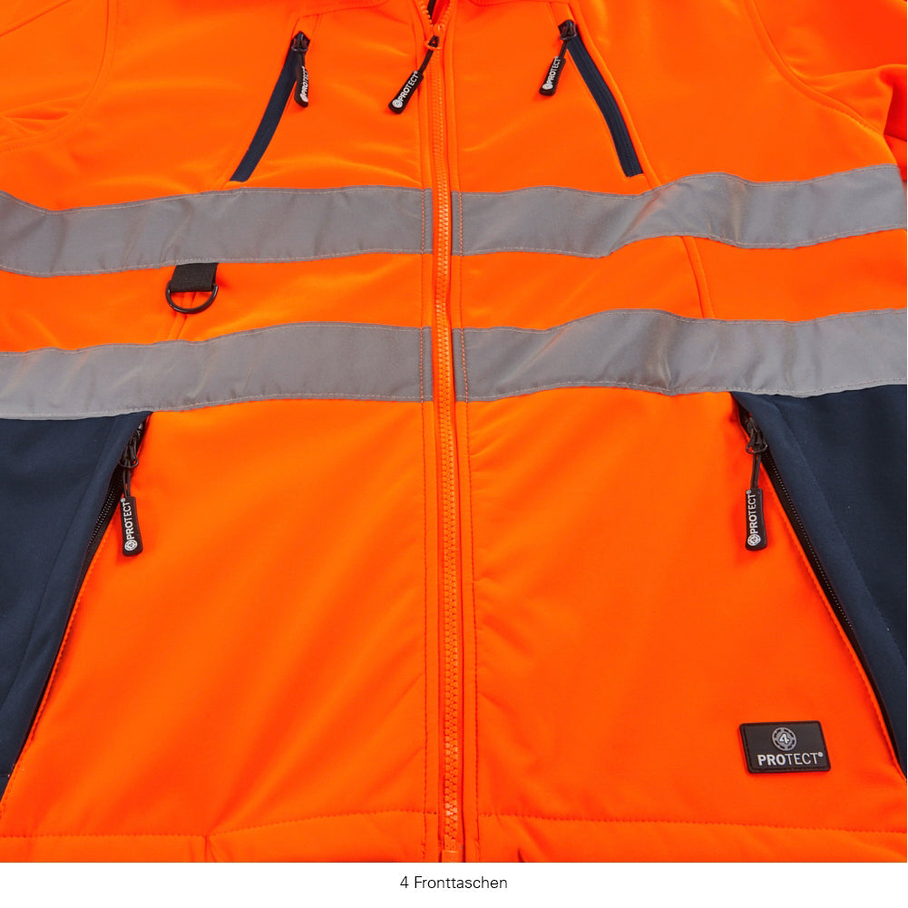 4PROTECT Warnschutz-Softshelljacke PITTSBURGH