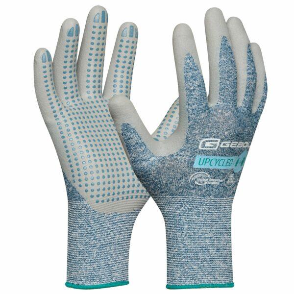 Handschuh "Upcycled Touch" stahlblau