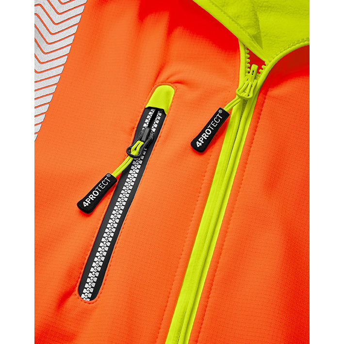 4PROTECT Warnschutz-Softshelljacke HOUSTON