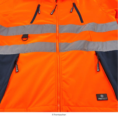 4PROTECT Warnschutz-Softshelljacke PITTSBURGH