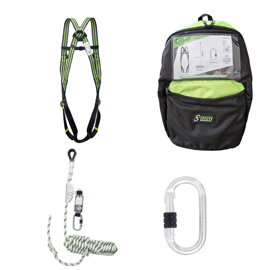 Absturzsicherungsset Profi 15m - Kratos Safety®