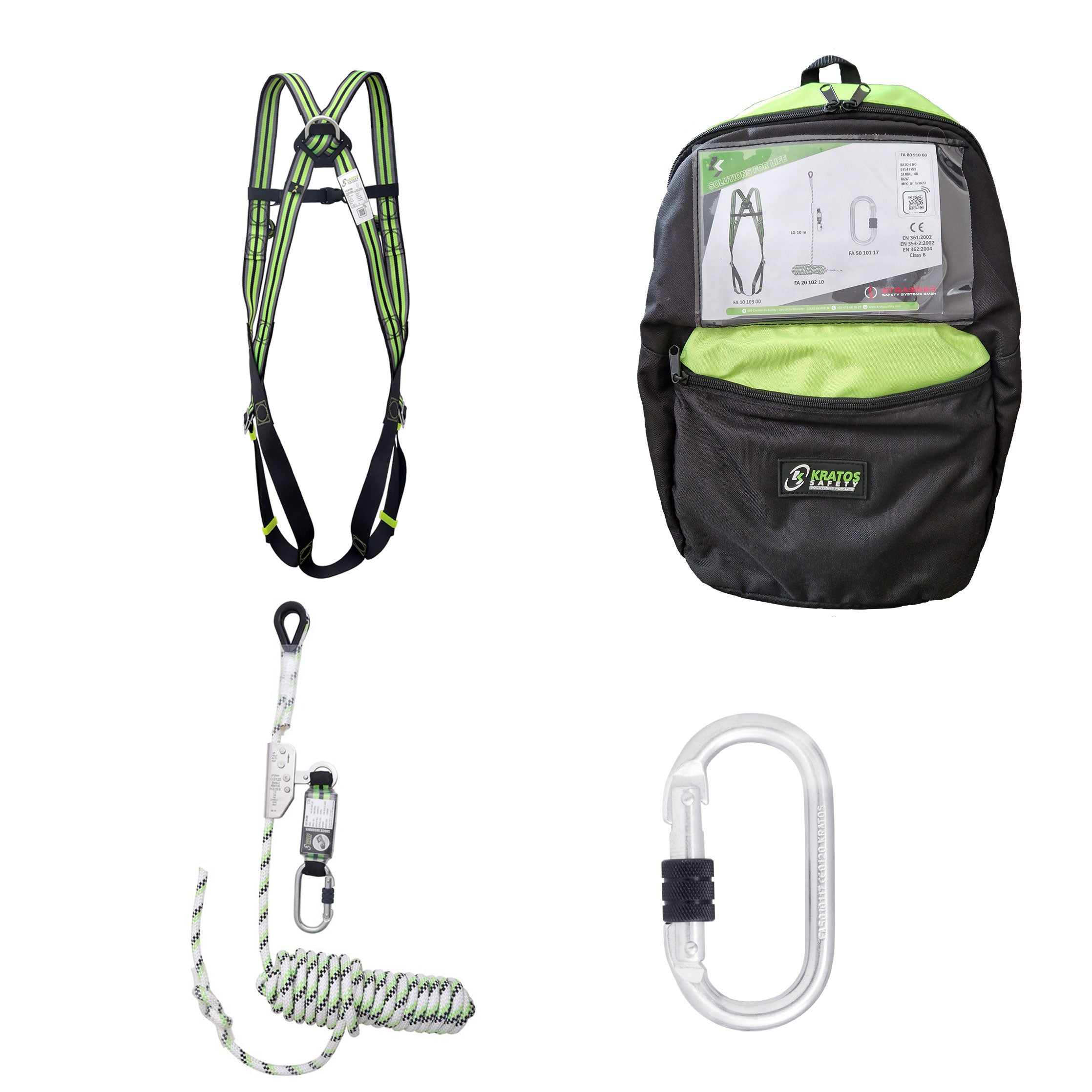 Absturzsicherungsset Profi 15m - Kratos Safety®