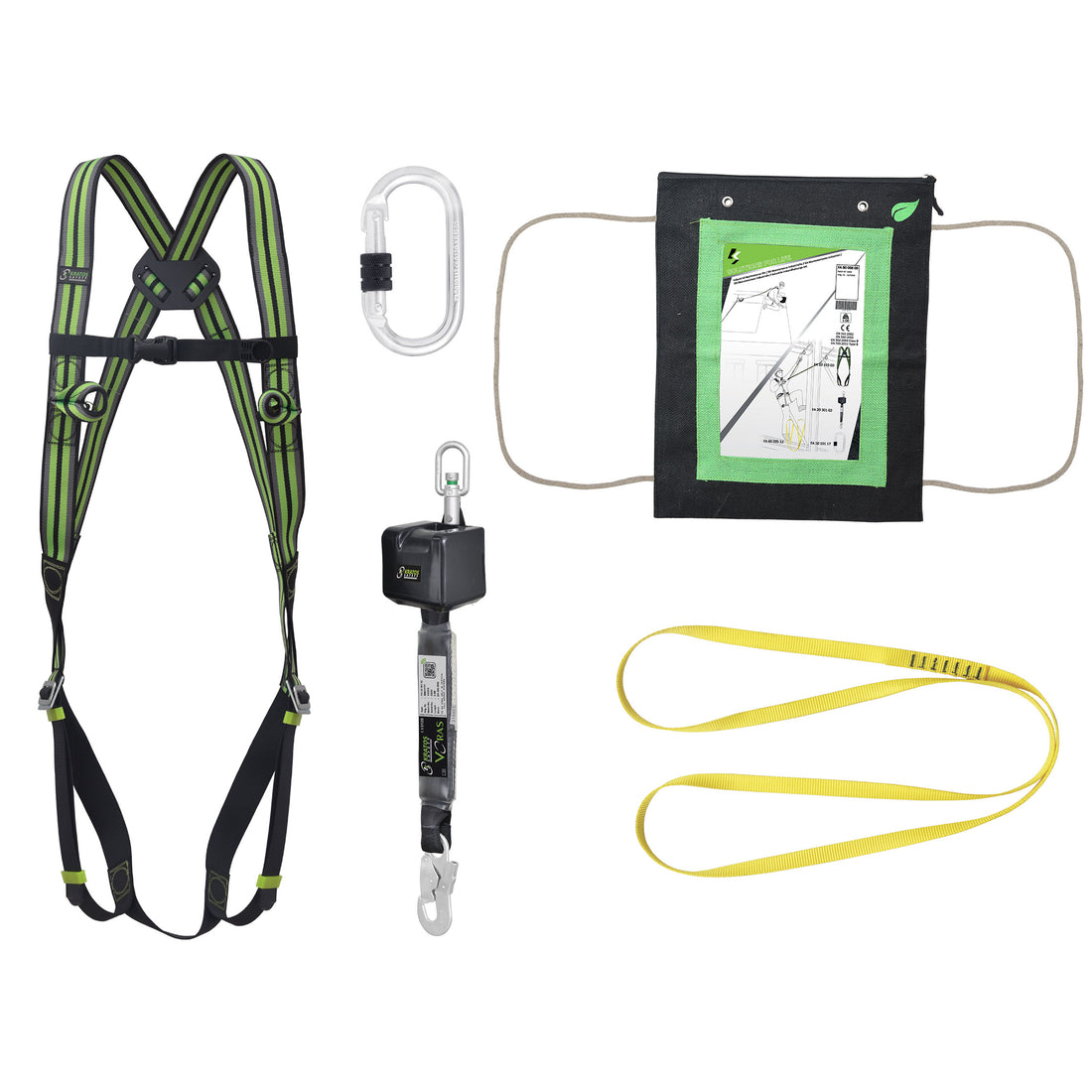 Absturzsicherungsset mit Höhensicherungsgerät - Kratos Safety®